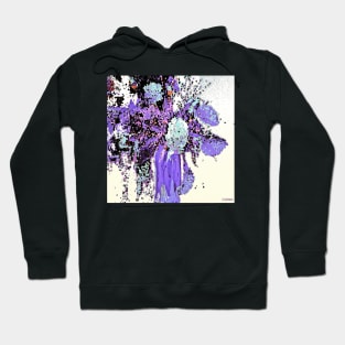 Purple Bountiful Bouquet Abstract Hoodie